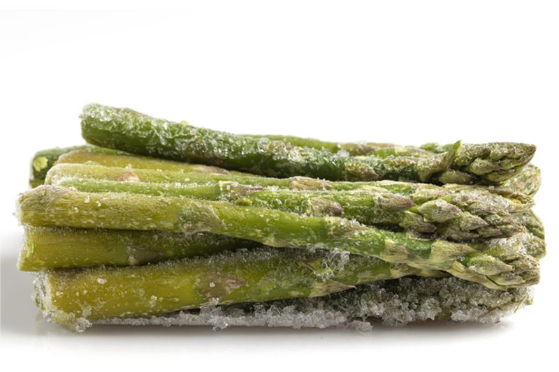 Gefrorener Spargel
