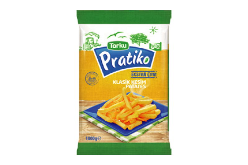Prati̇ko Knusprig umhüllte Kartoffeln 1000 g (9×9 Klassischer Schnitt)