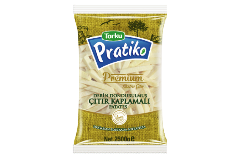 PRATİKO Premium coated potatoes 2500 g (9×9 classic cut)