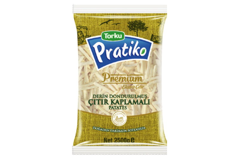 PRATİKO Premium coated potatoes 2500 g (7×7 thin cut)