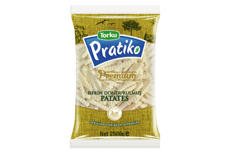 PRATİKO Premium Kartoffeln 2500 g (9×9 Servierklassischer Schnitt)
