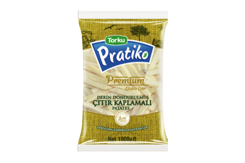 PRATİKO Premium coated potatoes 1000 g (9×9 classic cut)
