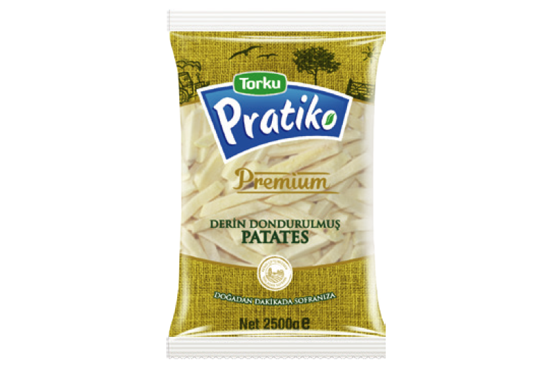 PRATİKO Premium peeled potatoes 2500 g (9×9 classic cut)