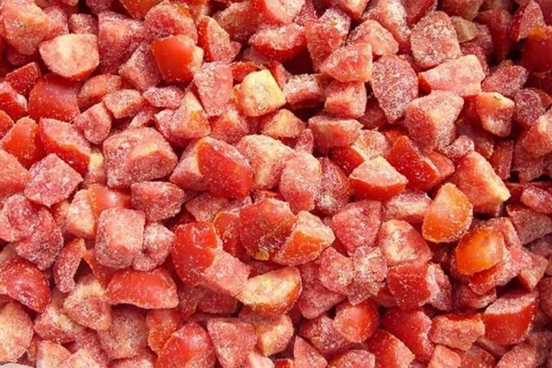 Frozen Cube Tomato